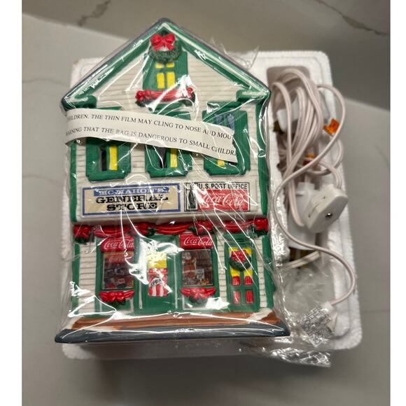 Christmas Village Coca Cola Town Square Collection McMahon’s General Store - Picture 3 of 6